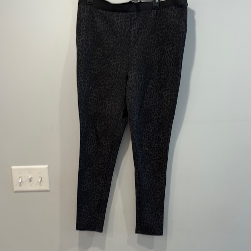 Jules & Leopold Black Leopard Skinny Pants